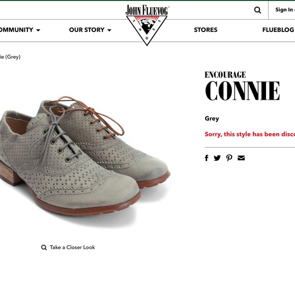 Discontinued John Fluevog Encourage Connie Grey 10.5 Oxfords - Picture 8 of 12